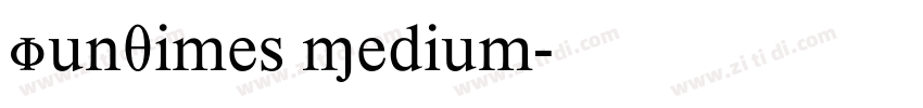 FunTimes Medium字体转换